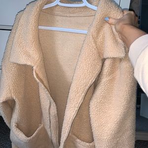 Camel teddy jacket